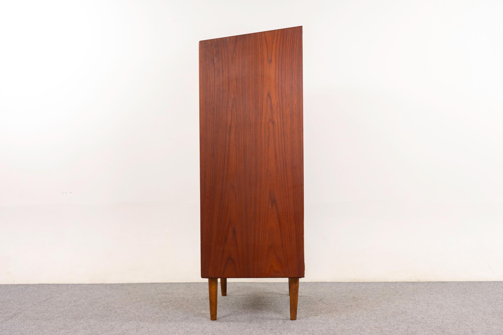 Teak Mid-Century Modern Highboy Dresser 1