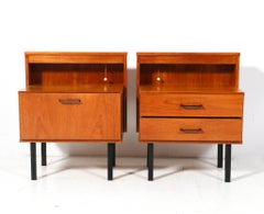 Teak Mid-Century Modern Nightstands or Bedside Tables, 1960s