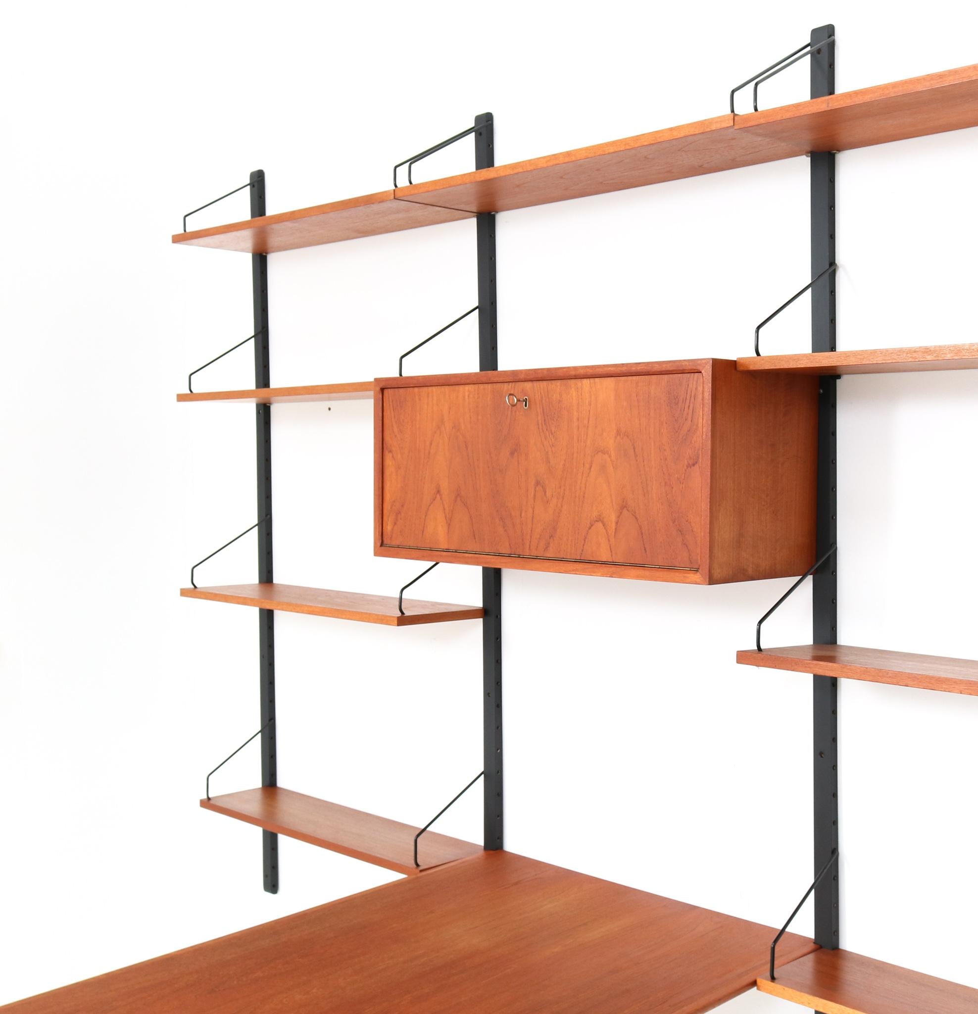 Teak Mid-Century Modern Royal Modular Wall Unit by Poul Cadovius for Cado, 1960s 2