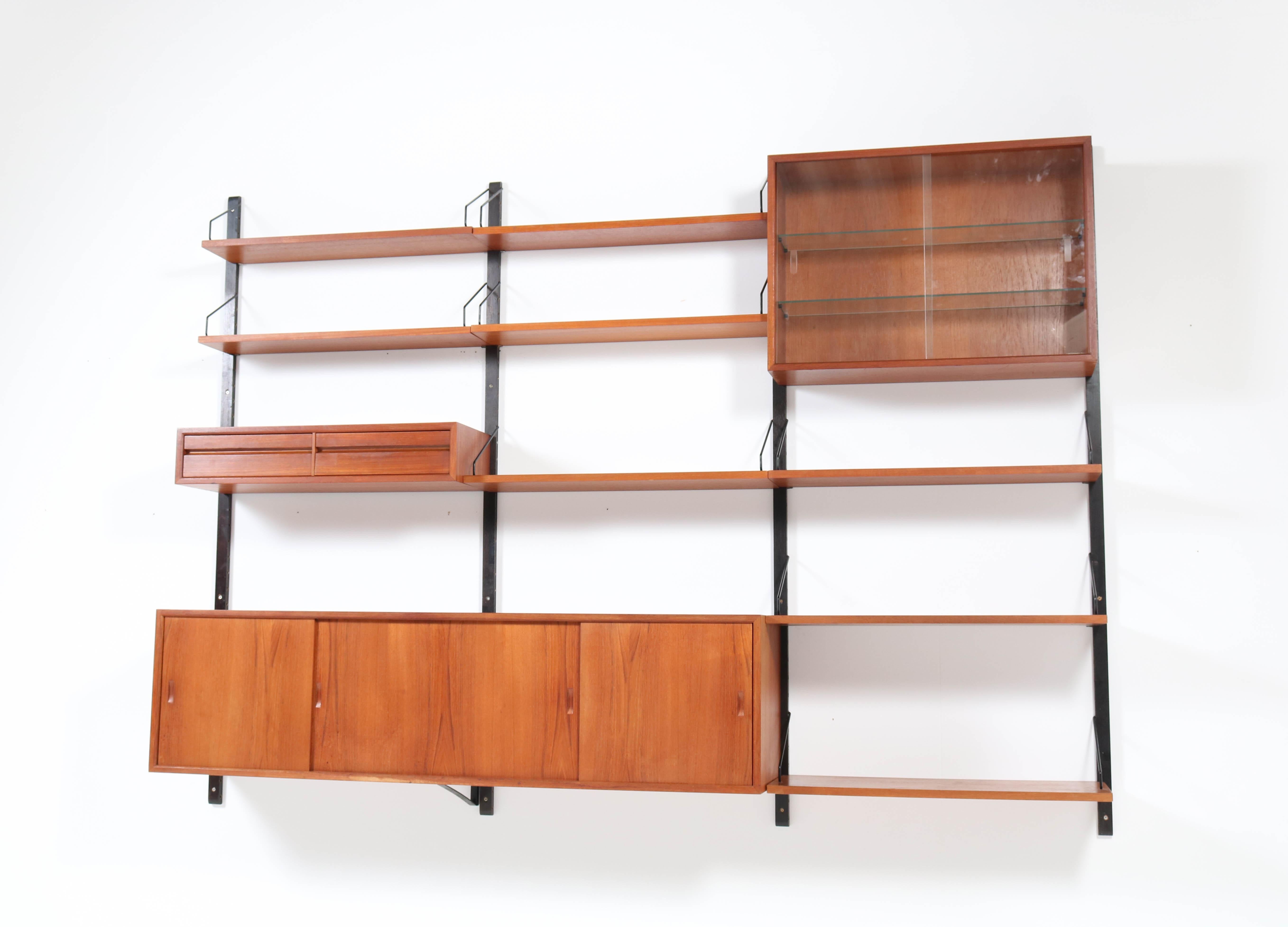 mid century modern shelving unit