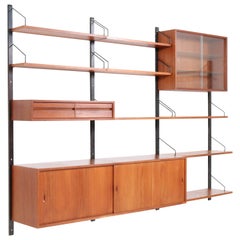 Teak Mid-Century Modern Royal Wall or Shelving Unit by Poul Cadovius for Cado