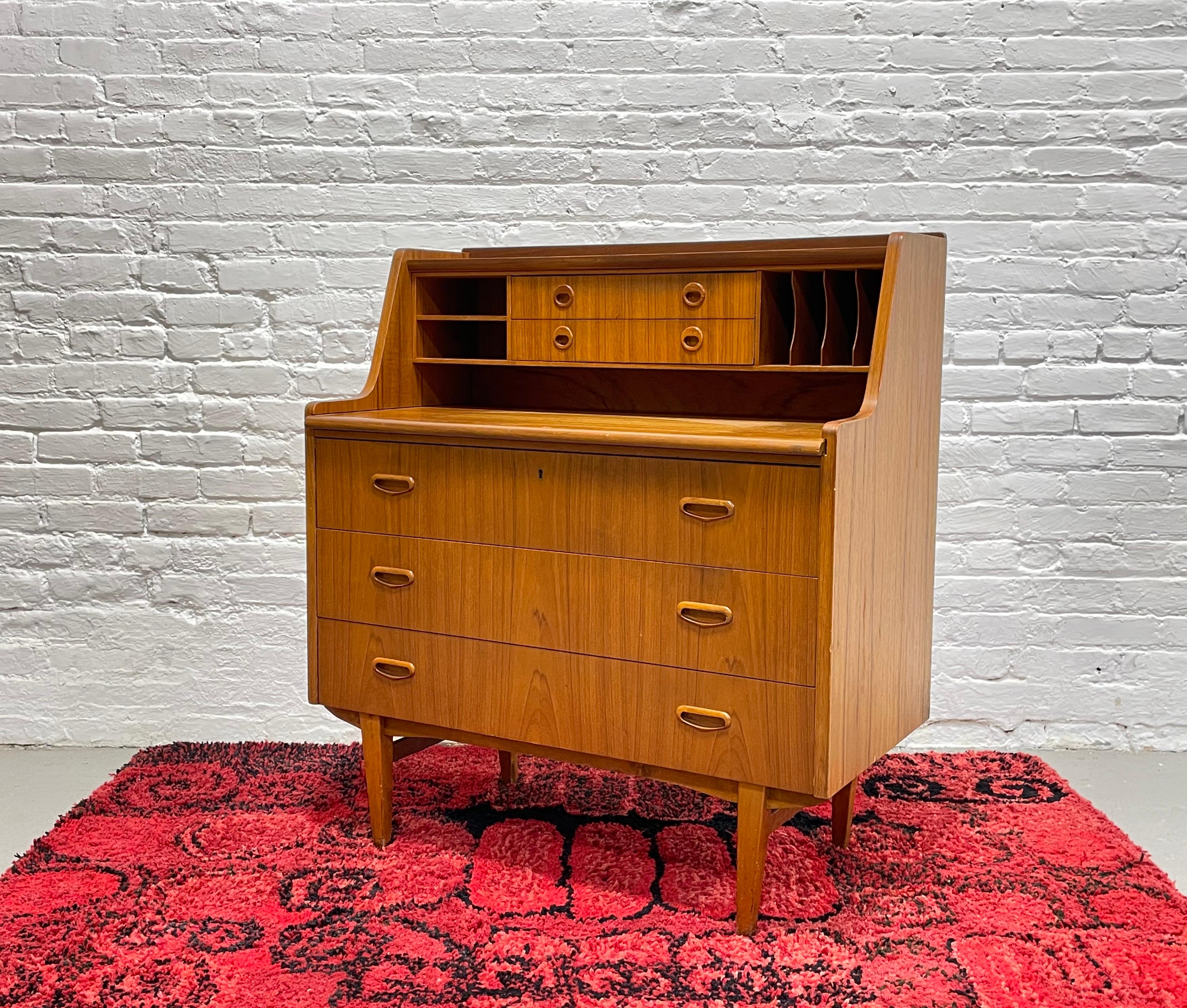 Mid-20th Century TEAK Mid Century MODERN Secretary DESK + Dresser by Egon Ostergaard Sweden