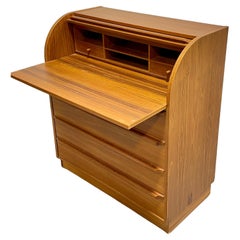 TEAK Scrivania MODERNA di metà secolo + contenitore, Made in Denmark