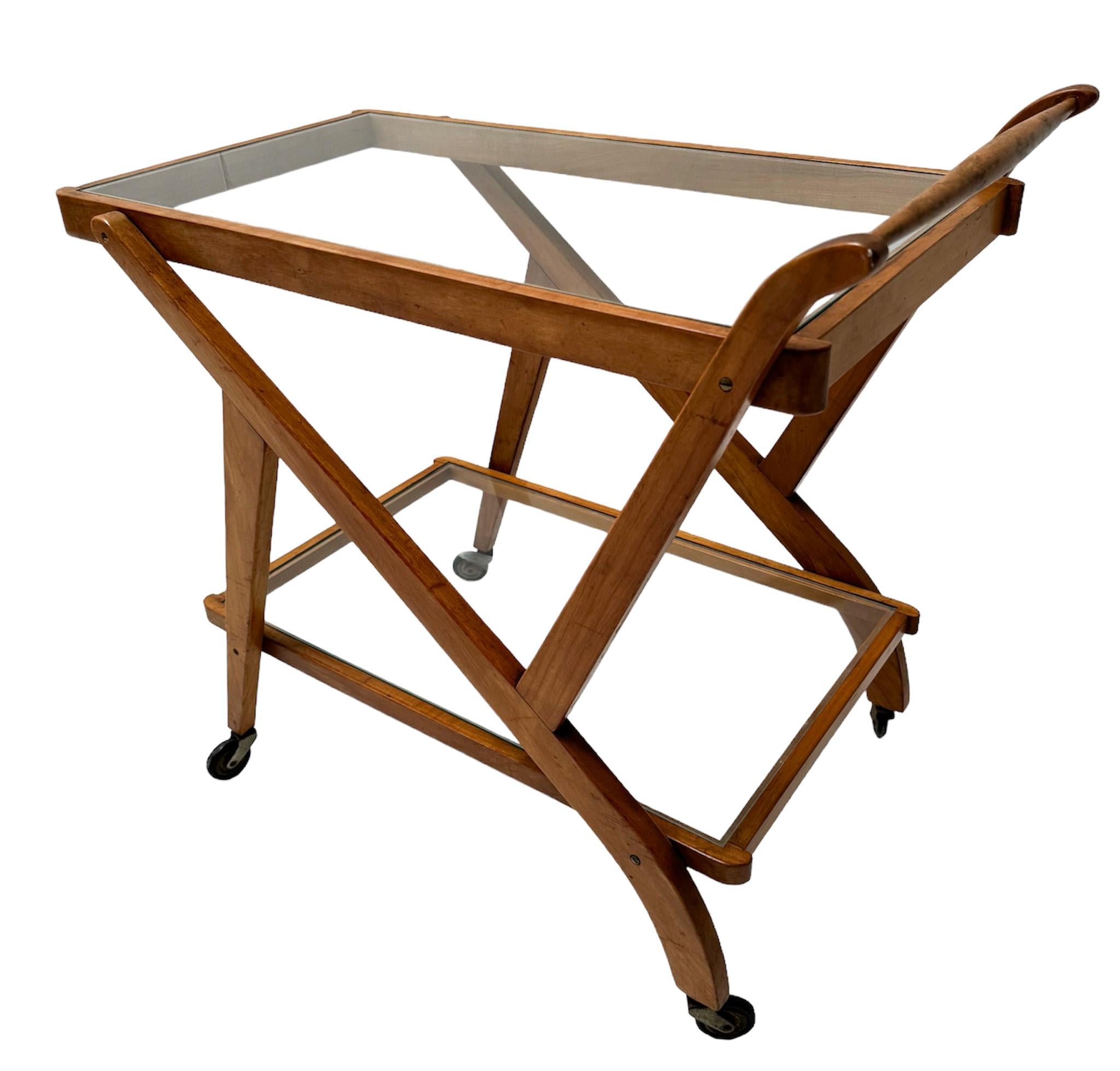 Mid-20th Century Teak Mid-Century Modern Serving Trolley or Cart, 1960s For Sale