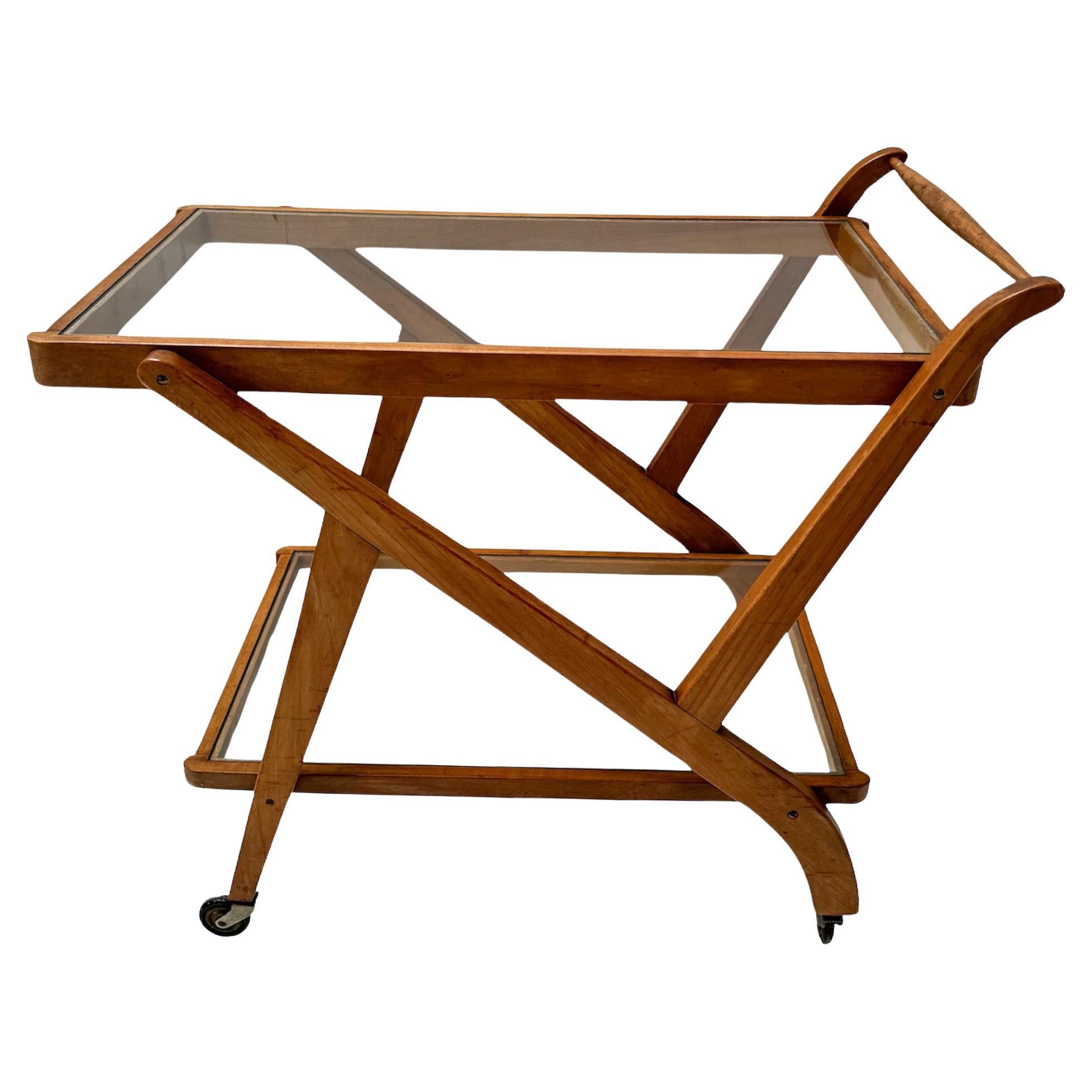 Teak Mid-Century Modern Serving Trolley or Cart, 1960s