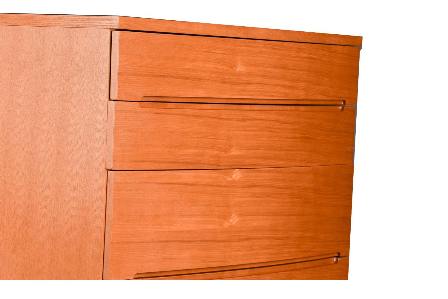 Teak Mid-Century Modern Tall Dresser 2