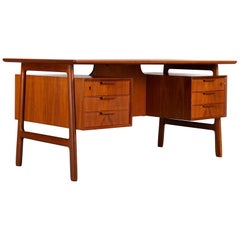 Teak Midcentury Desk by Gunni Omann for Omann Jun Møbelfabrik, 1950s