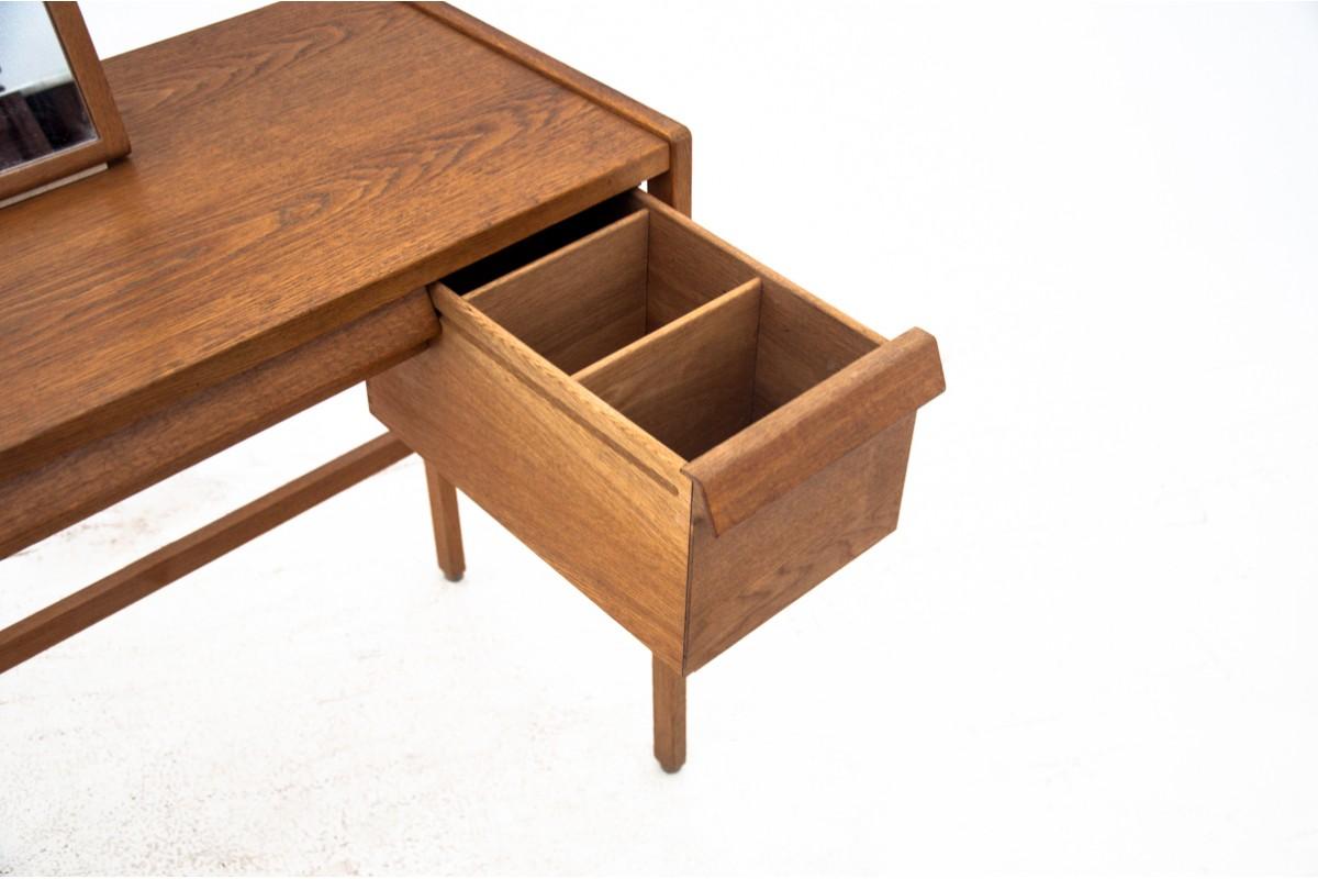 Mid-Century Modern Teak midcentury dressing table-vanity, proj. B. Fridhagen, lata 60.