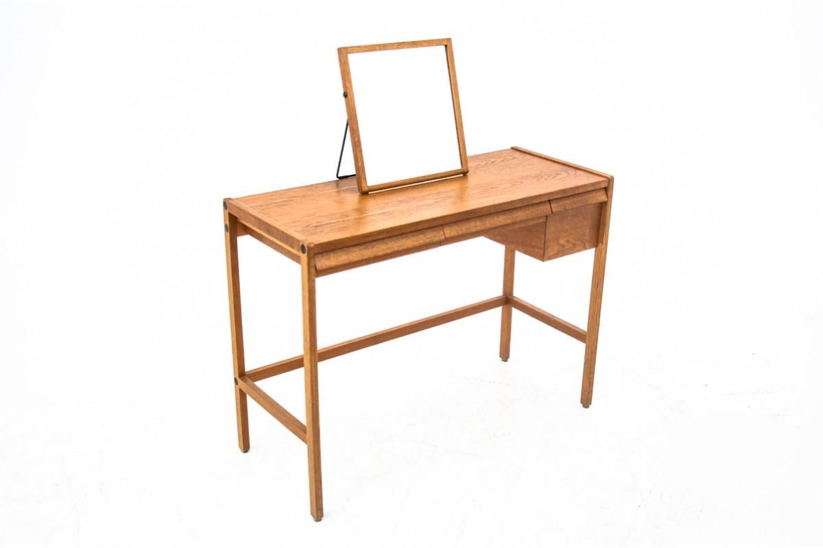 Teak midcentury dressing table-vanity, proj. B. Fridhagen, lata 60. 1