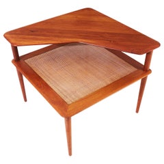 Teak "Minerva" Corner Table by Peter Hvidt & Orla Molgaard-Nielsen, 1960s