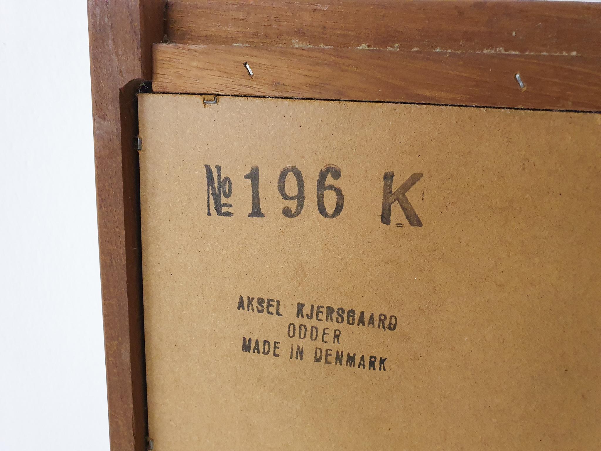 Spiegel aus Teakholz von Aksel Kjersgaard, Dänemark, 1960er Jahre im Angebot 2