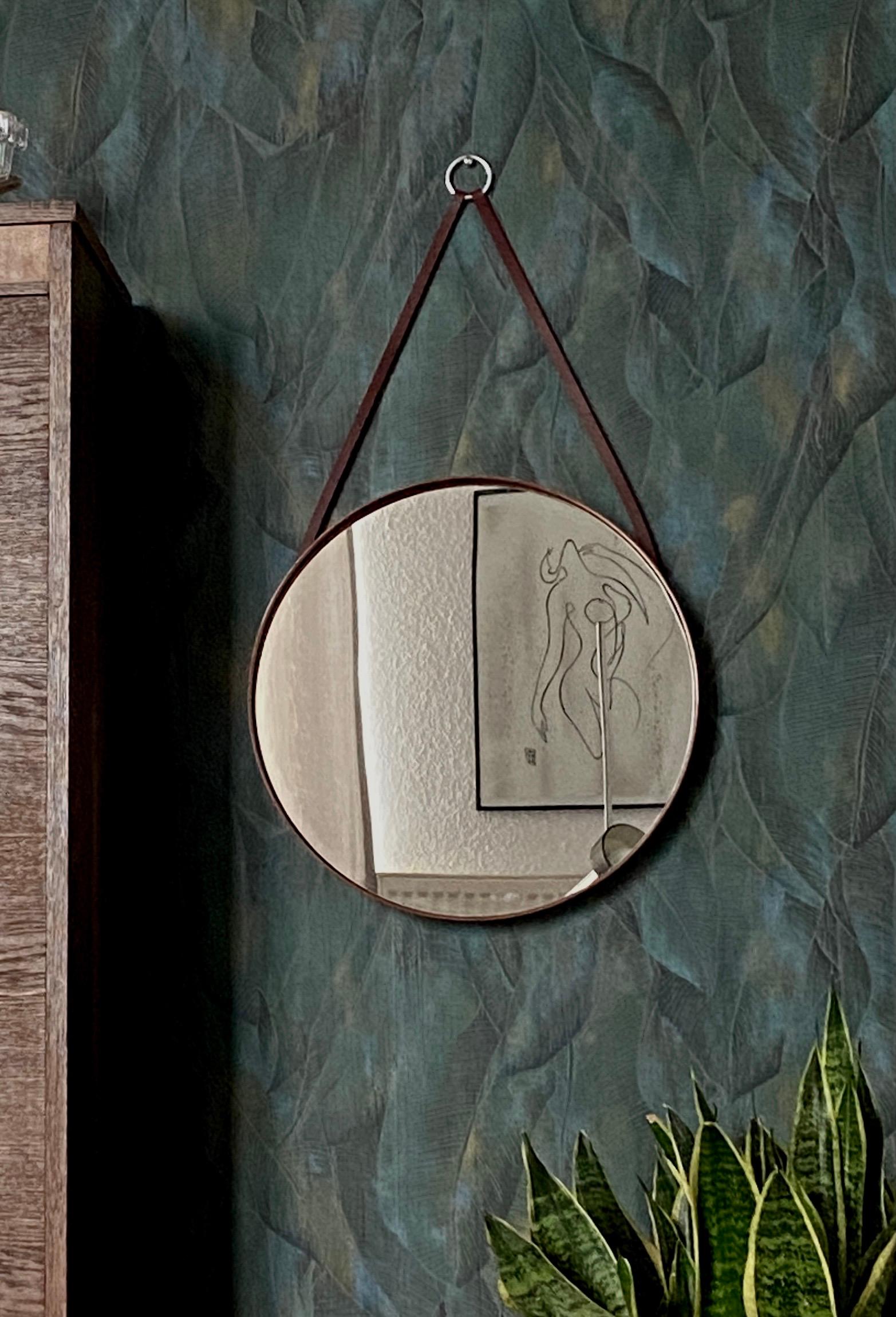 Miroir en teck par Glas Mäster - Markaryd, Suède années 1950 - Modèle n° 103 en vente 4