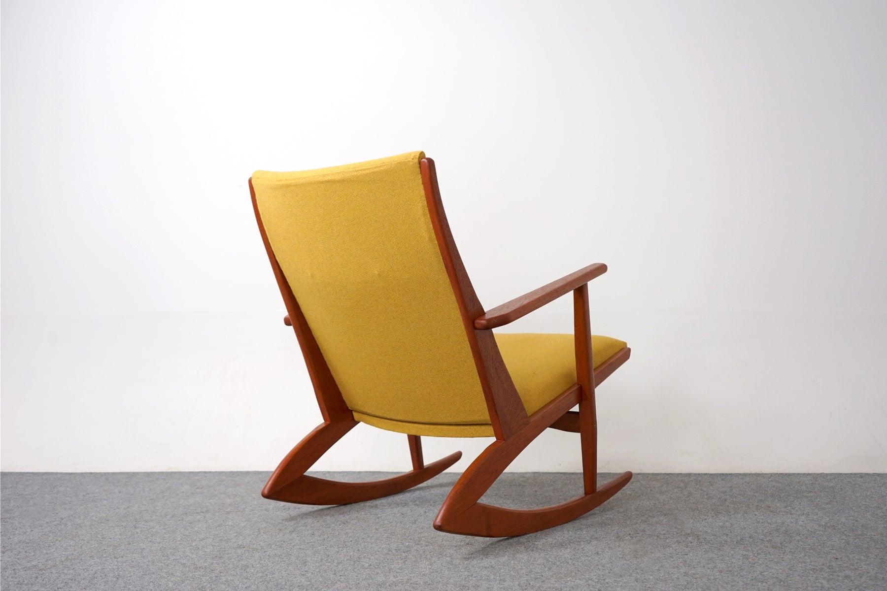 Scandinavian Modern Teak Model 97 Rocking Chair by Holger Georg Jensen for Kubus