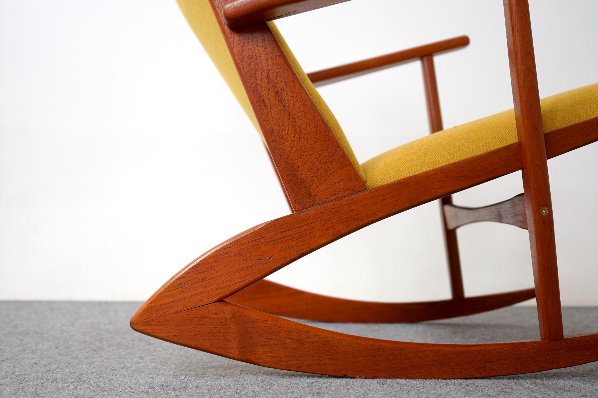 Danish Teak Model 97 Rocking Chair by Holger Georg Jensen for Kubus