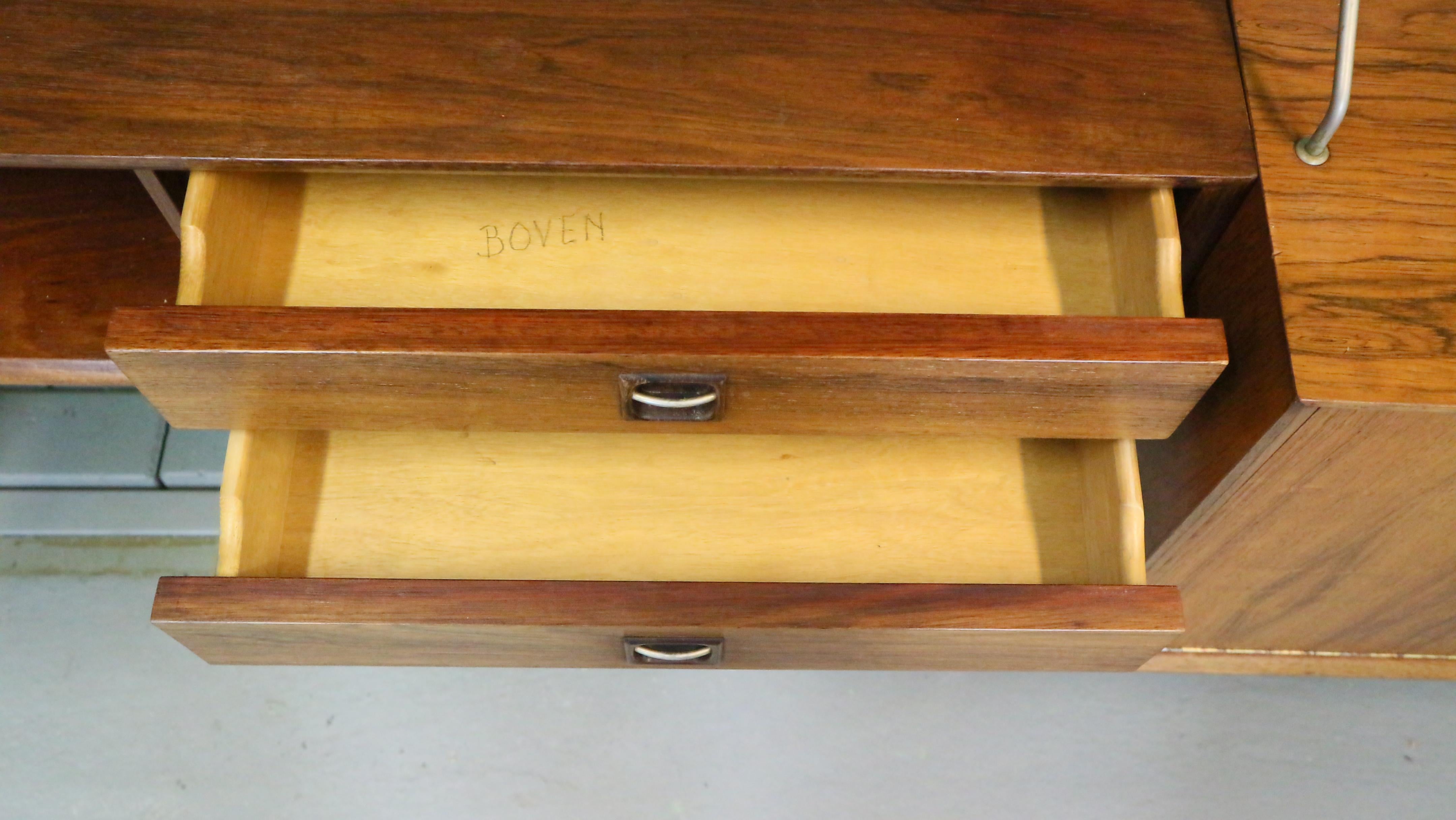 Teak Modular Mid-Century Modern Wall Unit by Louis van Teeffelen for WéBé, 1960s 8