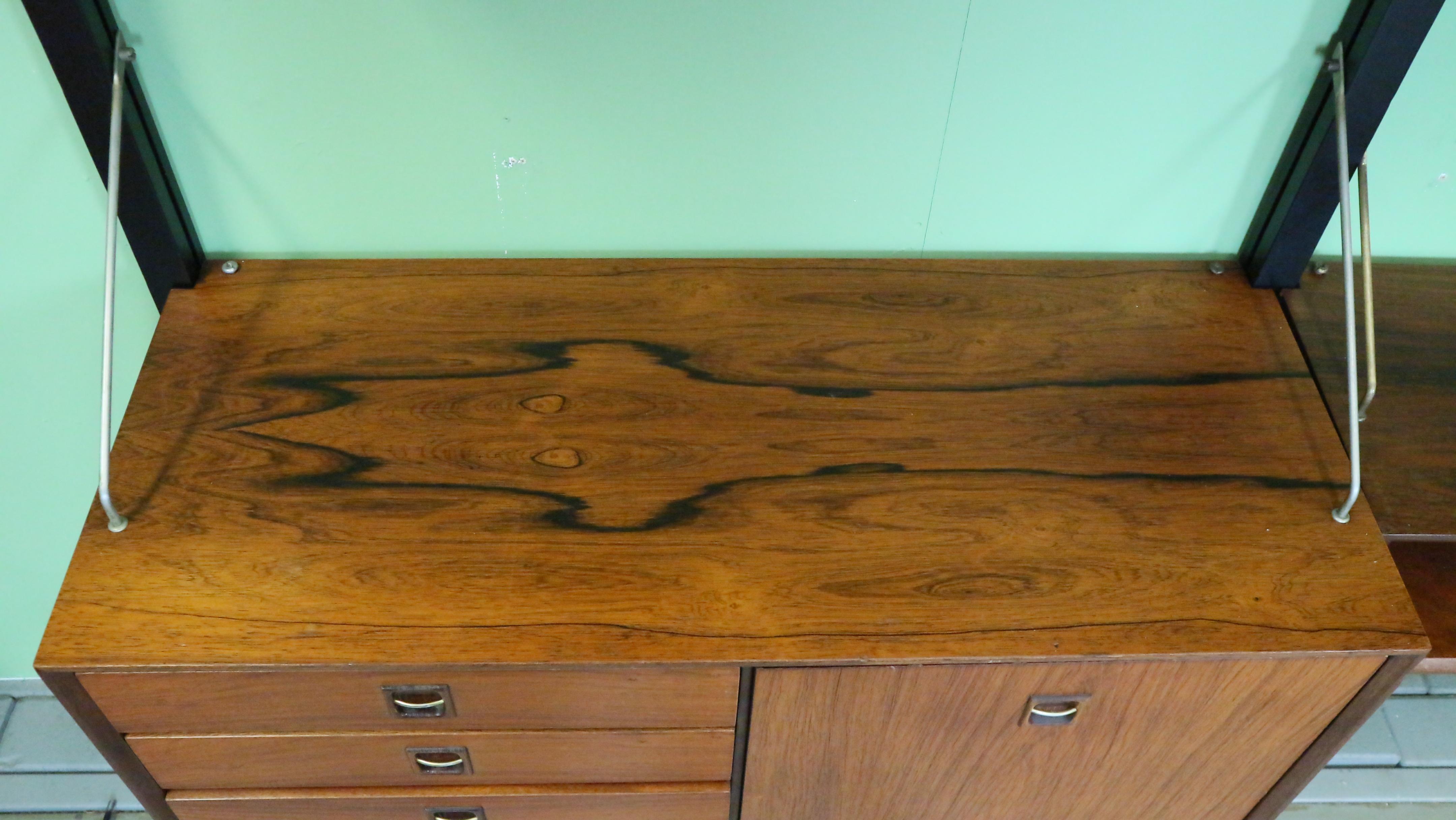 Teak Modular Mid-Century Modern Wall Unit by Louis van Teeffelen for WéBé, 1960s 13