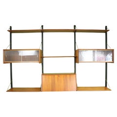 Teak Modular Mid-Century Modern Wall Unit by Louis van Teeffelen for WéBé, 1960s