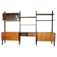 Teak Modular Mid-Century Modern Wall Unit by Louis van Teeffelen for WéBé, 1960s