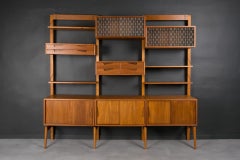 Teak Modular Wall Unit, Brodrene Jatog Mobelfabrik, Norway, 1960s