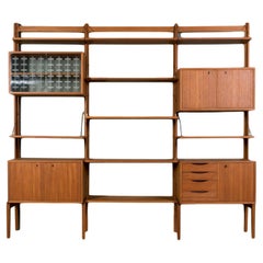 Teak Modular Wall Unit, BRUKSBO, Norway, 1960s