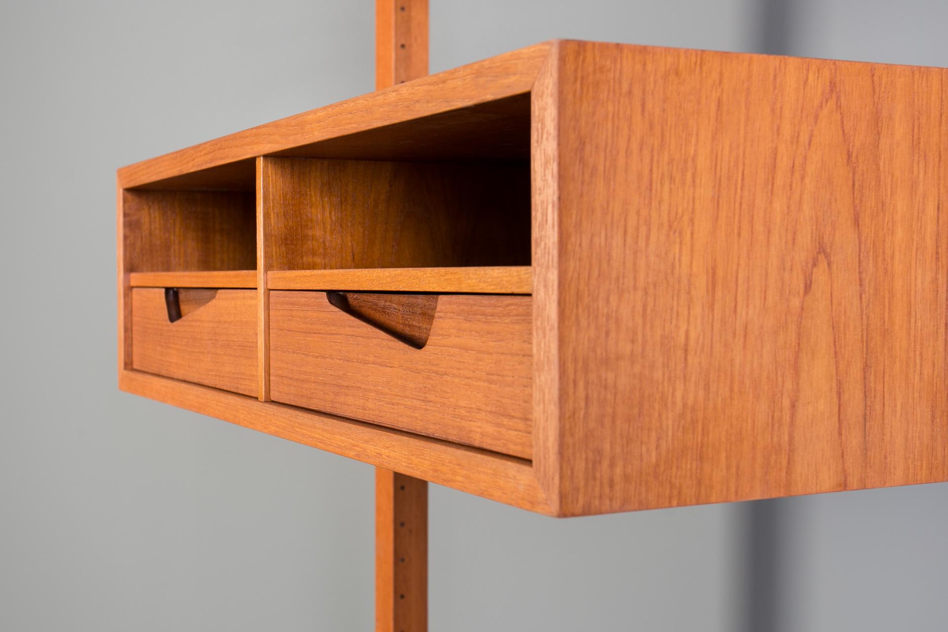 Teak Modular Wall Unit, Rival, Brodrene Jatogs Mobelfabrik, Norway, 1960s For Sale 6