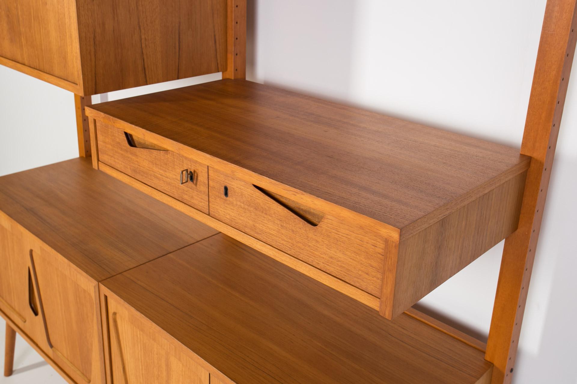 Teak Modular Wall Unit, Rival Brodrene Jatogs, Norway, 1960s 3