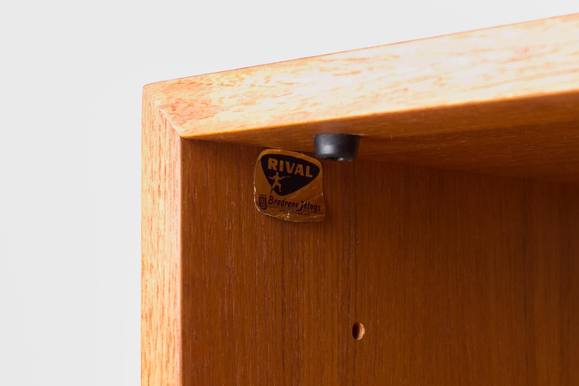 Teak Modular Wall Unit, Rival Brodrene Jatogs, Norway, 1960s 7