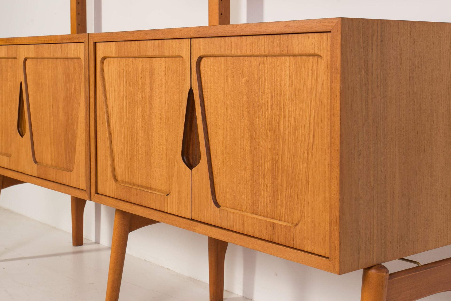 Teak Modular Wall Unit, Rival Brodrene Jatogs, Norway, 1960s 2