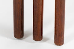 Teak Nest of Tables, Denmark 1960s Marked under Top