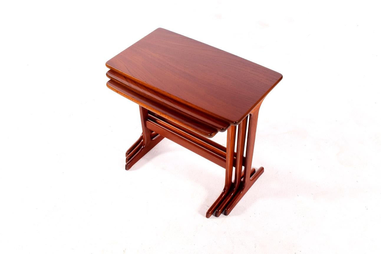 Mid-Century Modern Teak Nesting Tables by Erling Torvits