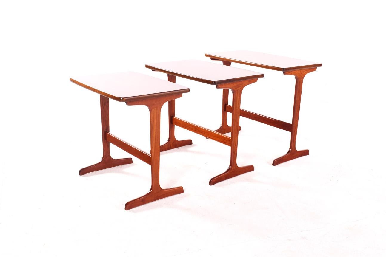 Mid-20th Century Teak Nesting Tables by Erling Torvits