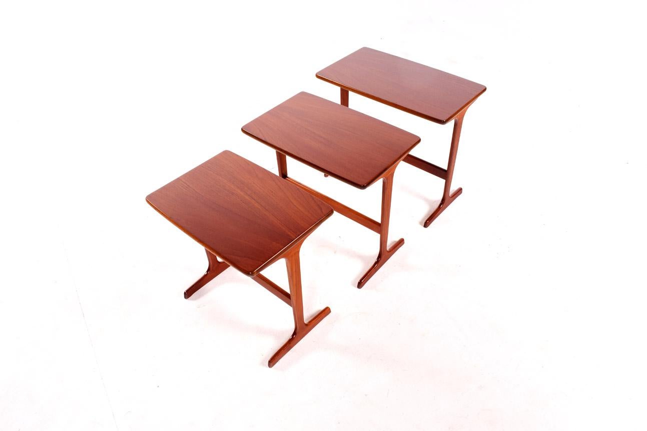 Teak Nesting Tables by Erling Torvits 1