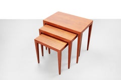 Teak Nesting Tables by Severin Hansen for Haslev Møbelfabrik Denmark