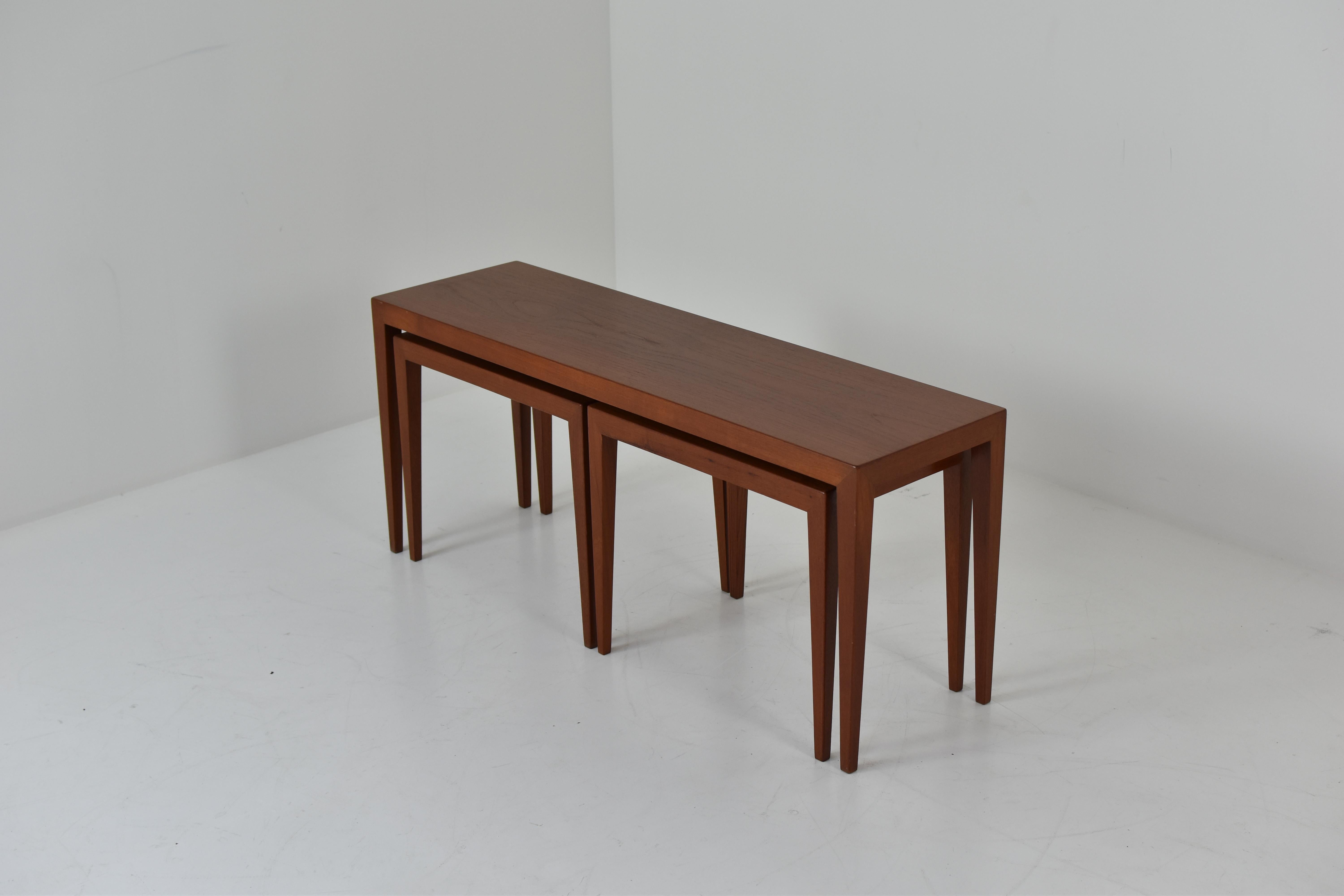 Danish Teak Nesting Tables by Severin Hansen Jr. for Haslev Møbelsnedkeri, Denmark 1960