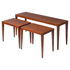 Teak Nesting Tables by Severin Hansen Jr. for Haslev Møbelsnedkeri, Denmark 1960