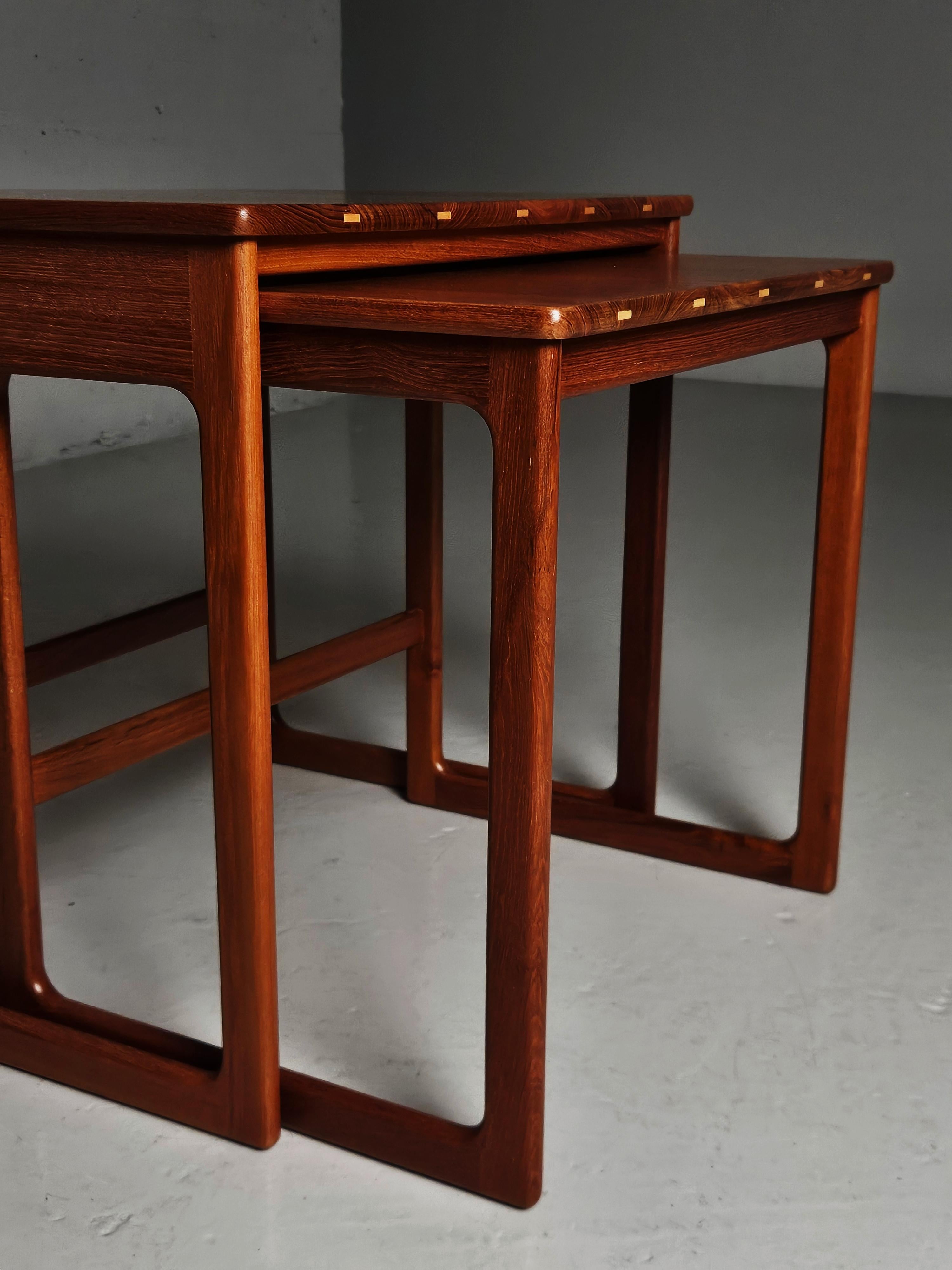 XX secolo Tavolini in teak di Yngvar Sandström per Seffle Möbelfabrik, Svezia, anni '50 in vendita