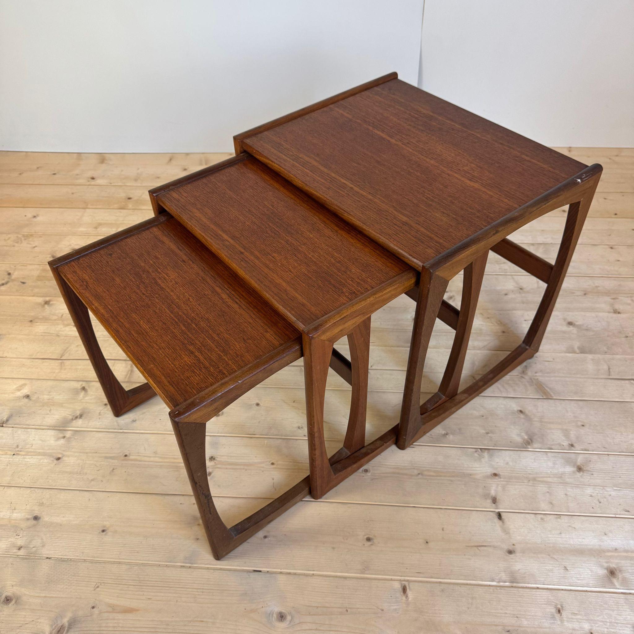 Nisttische aus Teakholz, Dänemark 1960 (Mid-20th Century) im Angebot