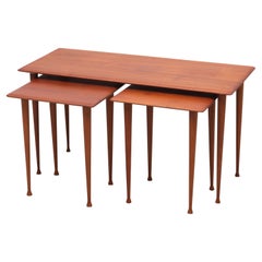 Teak Nesting Tables Scandinavian, 1960s