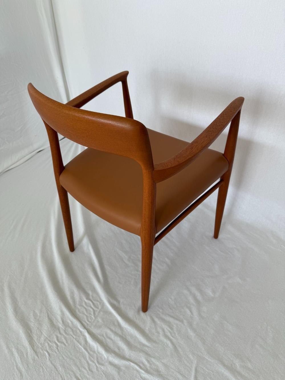 Cuir Fauteuil Niels Moller modèle n°56