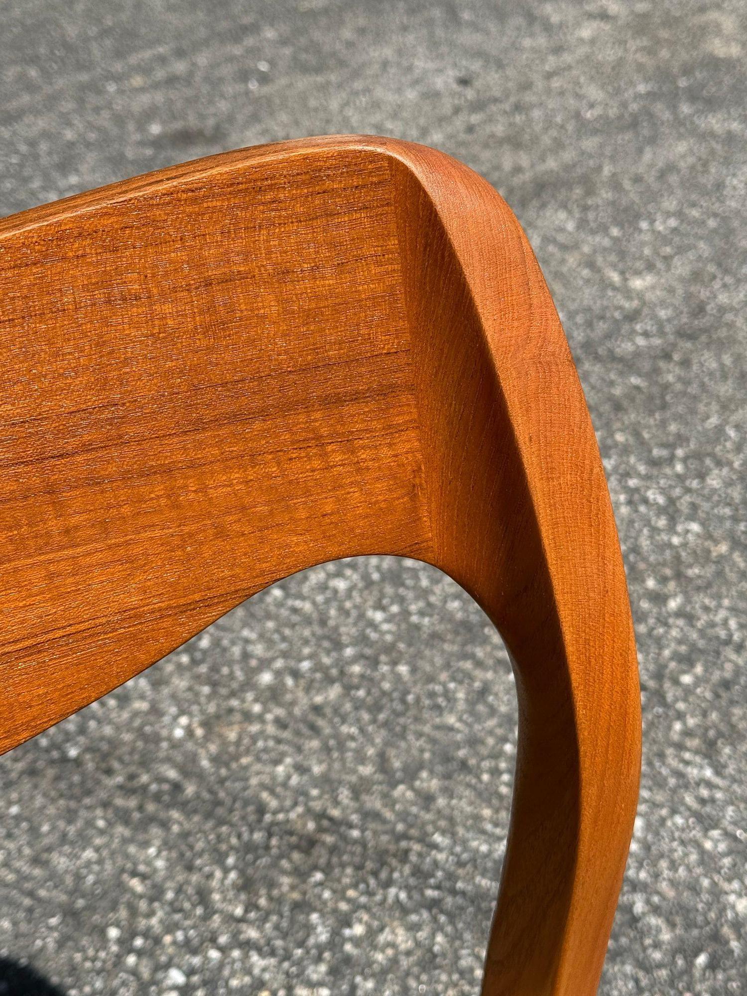 Danese Sedie da pranzo Niels Moller Model 71 in teak in vendita