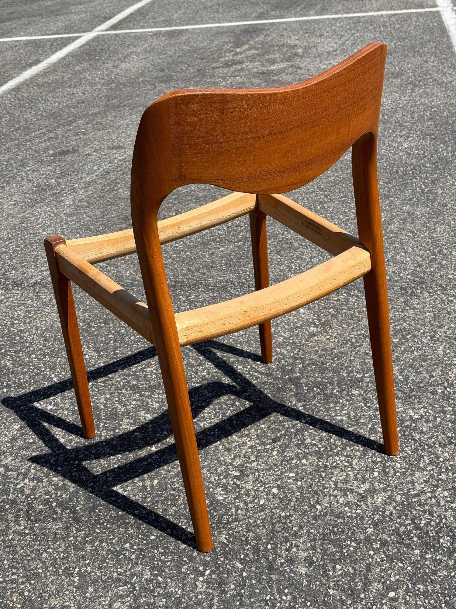 Teak Sedie da pranzo Niels Moller Model 71 in teak in vendita