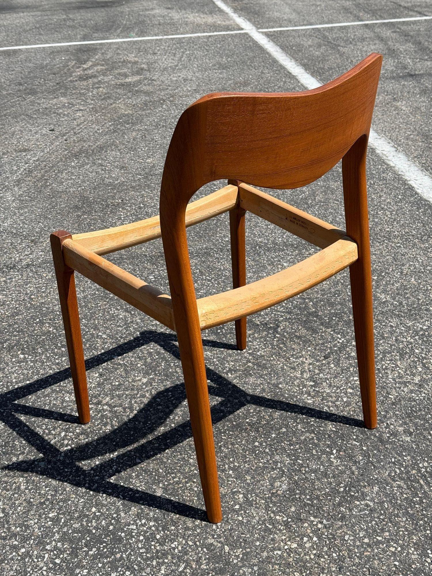 Sedie da pranzo Niels Moller Model 71 in teak in vendita 1