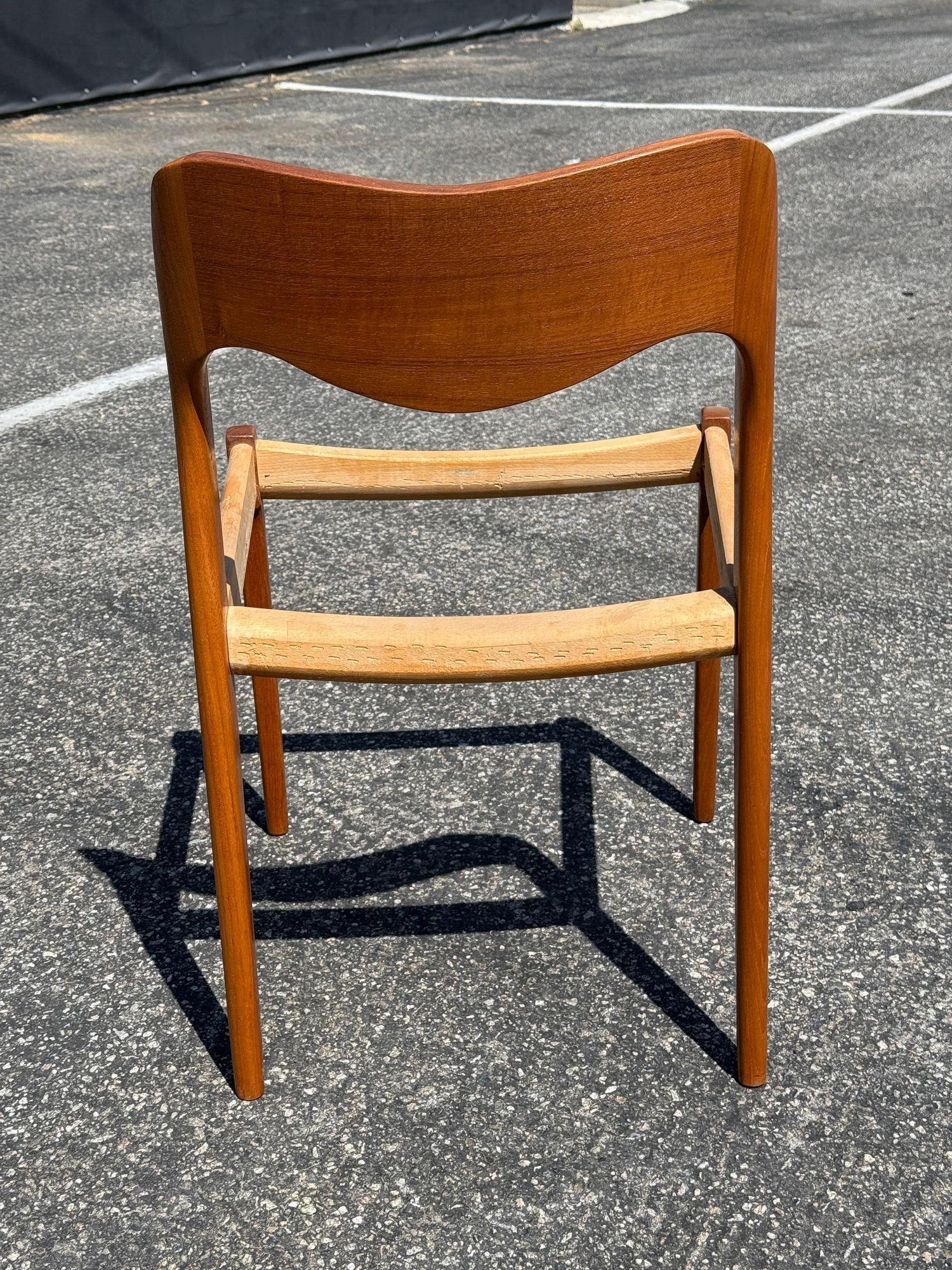 Sedie da pranzo Niels Moller Model 71 in teak in vendita 2