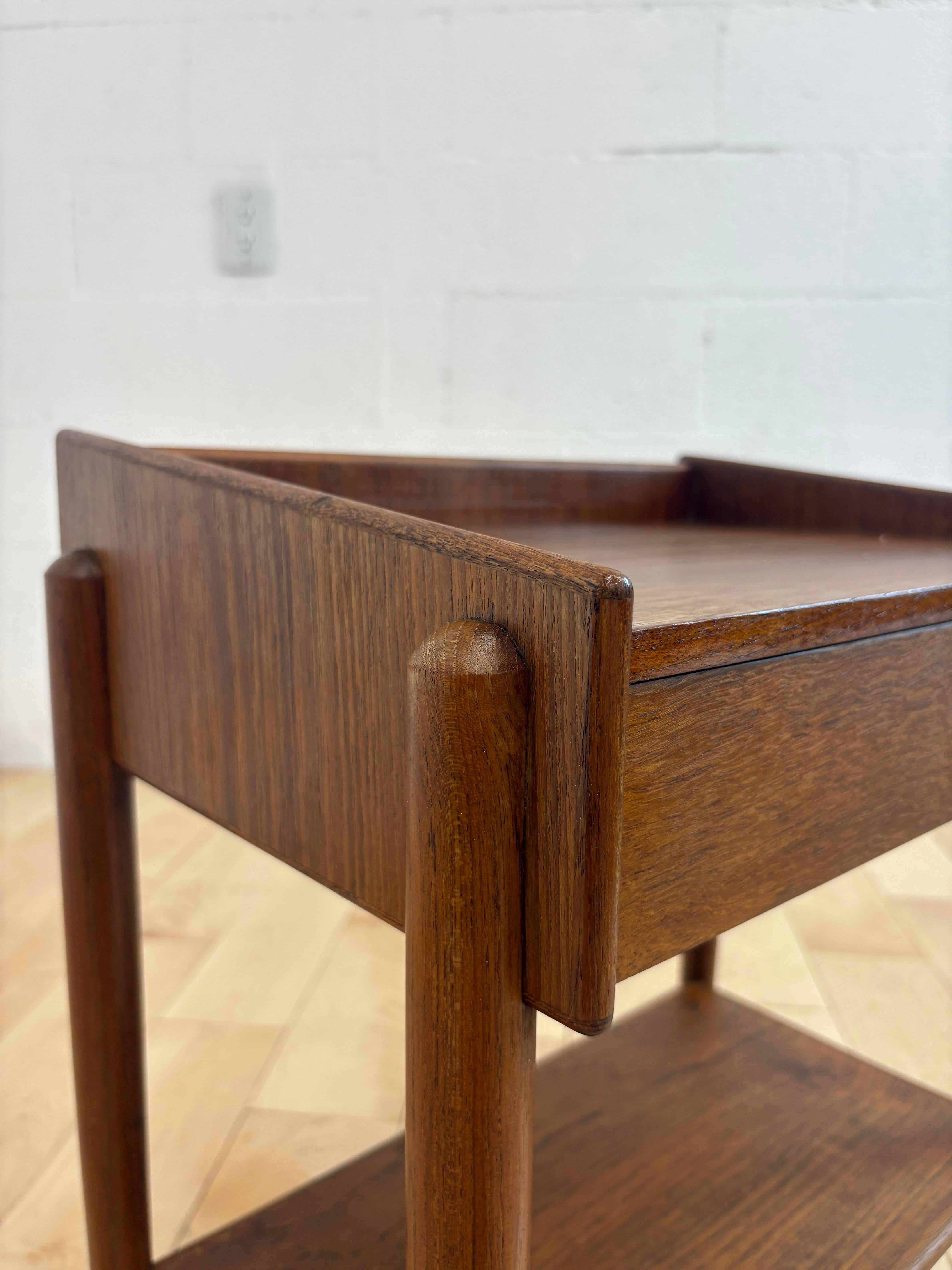 Teak NIGHT STAND BY BORGE MOGENSEN FOR SOBORG MOBELFABRIK, 1950S For Sale 2