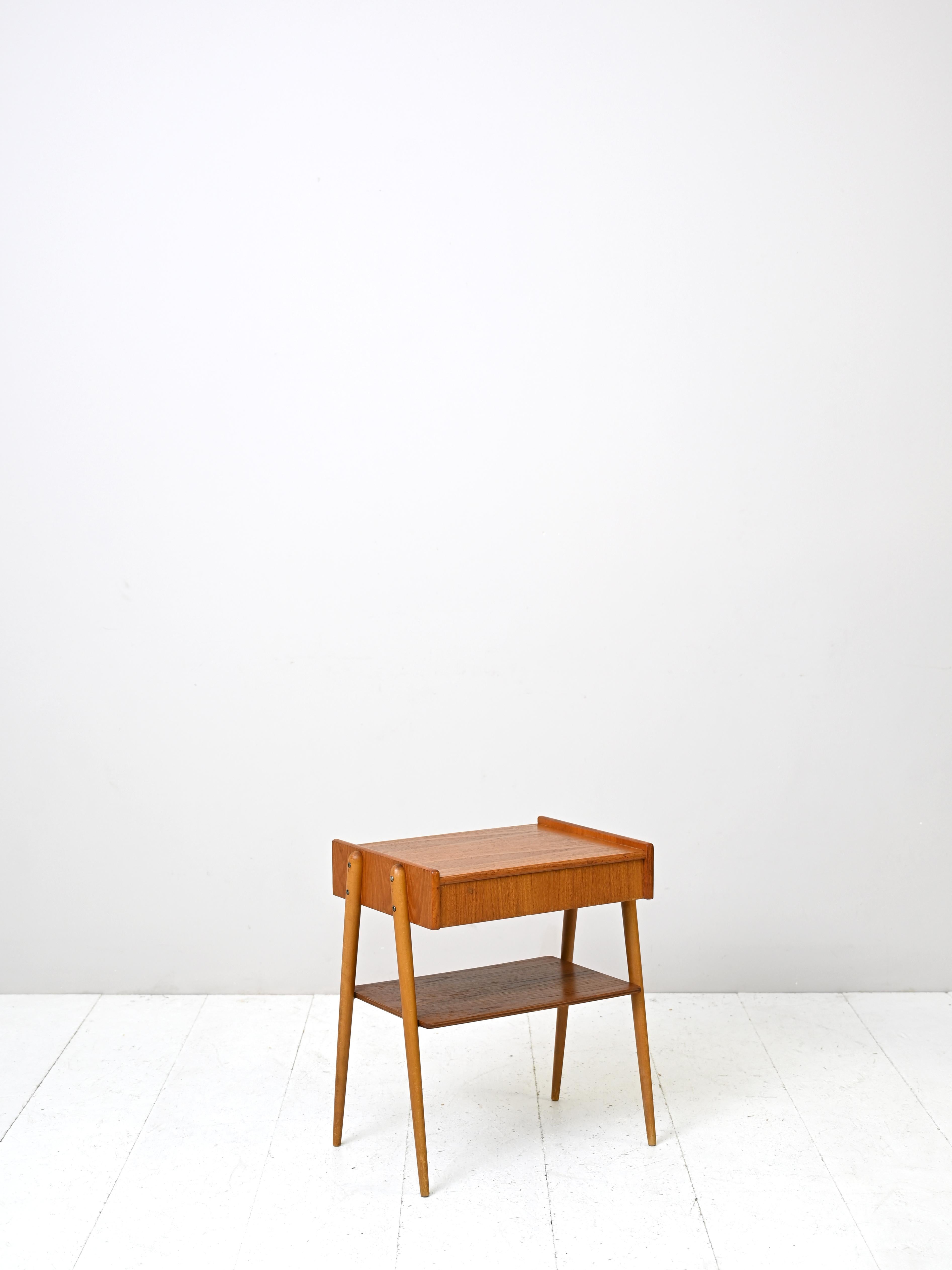 Teak Nightstand For Sale at 1stDibs