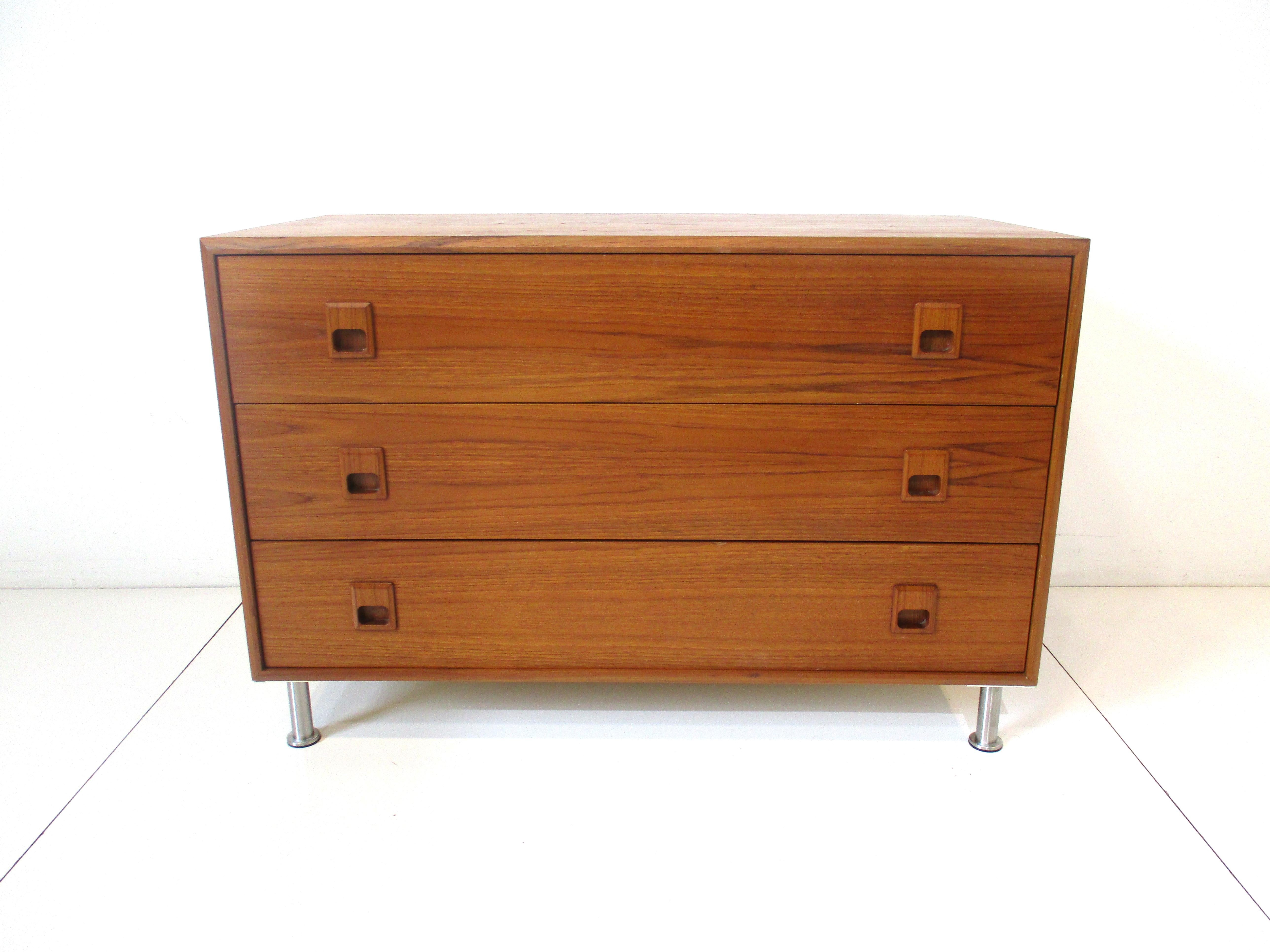 Teak Nightstand or Small Chest in the style of Vodder  4