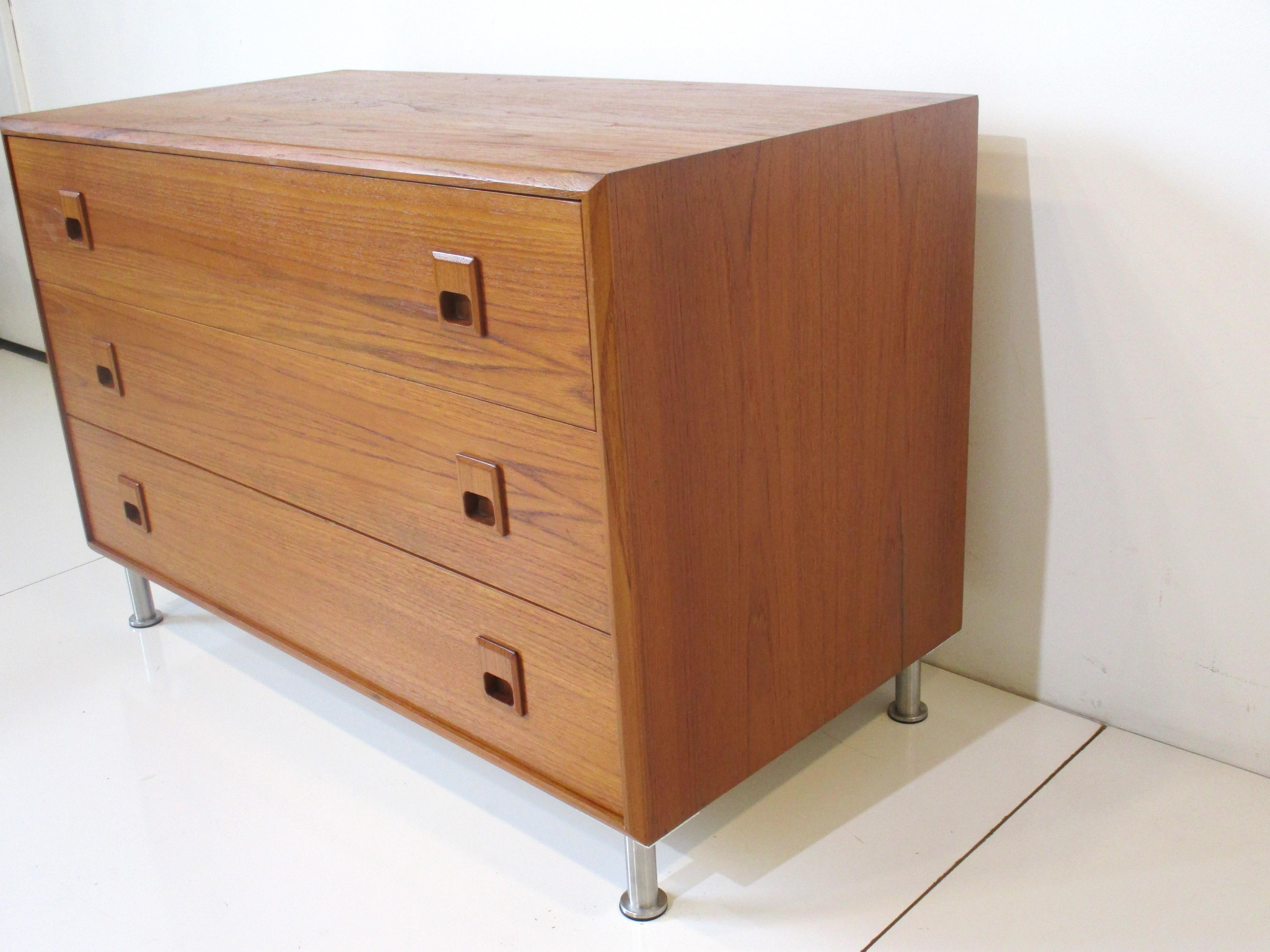 Canadian Teak Nightstand or Small Chest in the style of Vodder 