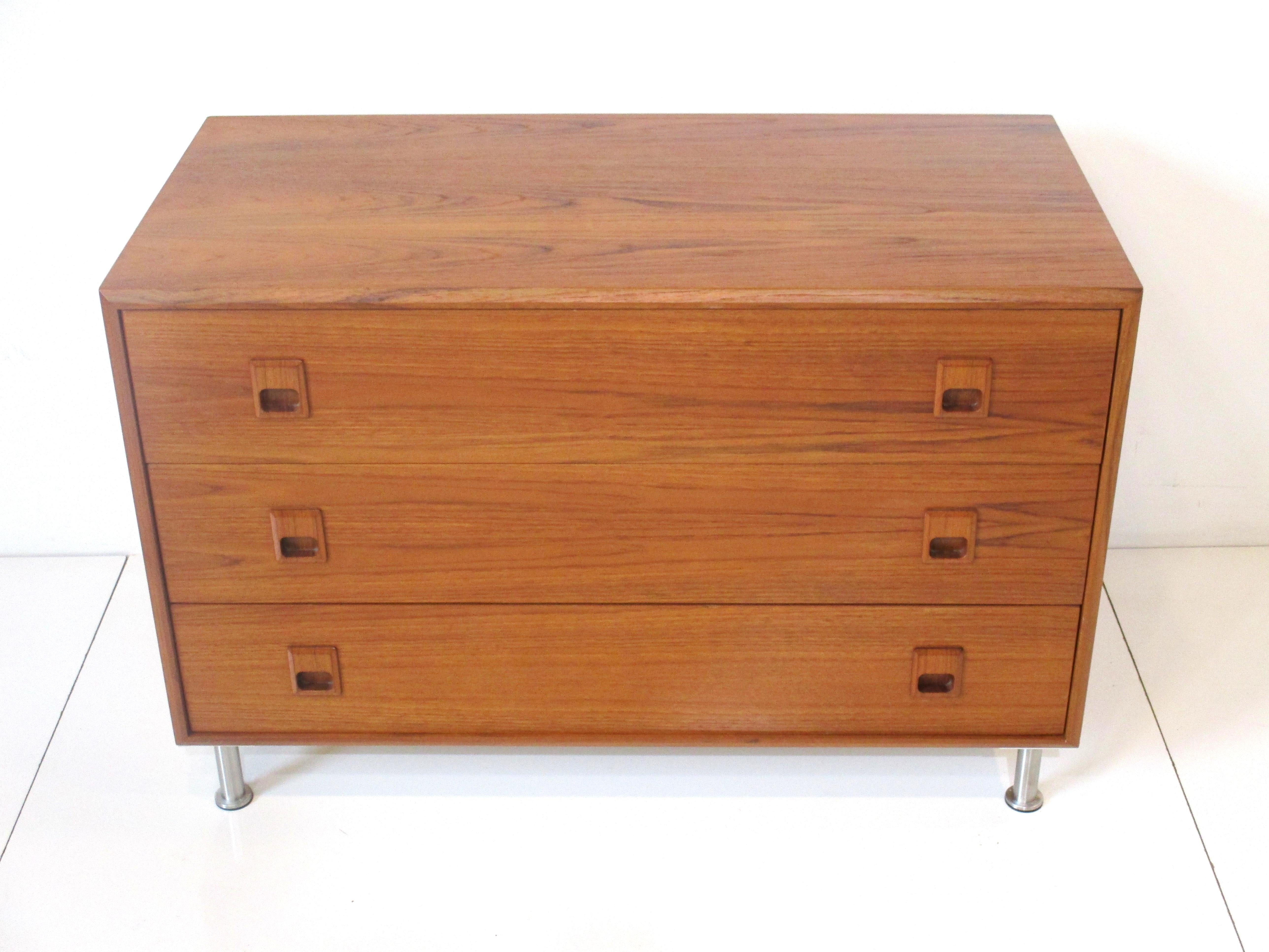 Teak Nightstand or Small Chest in the style of Vodder  3