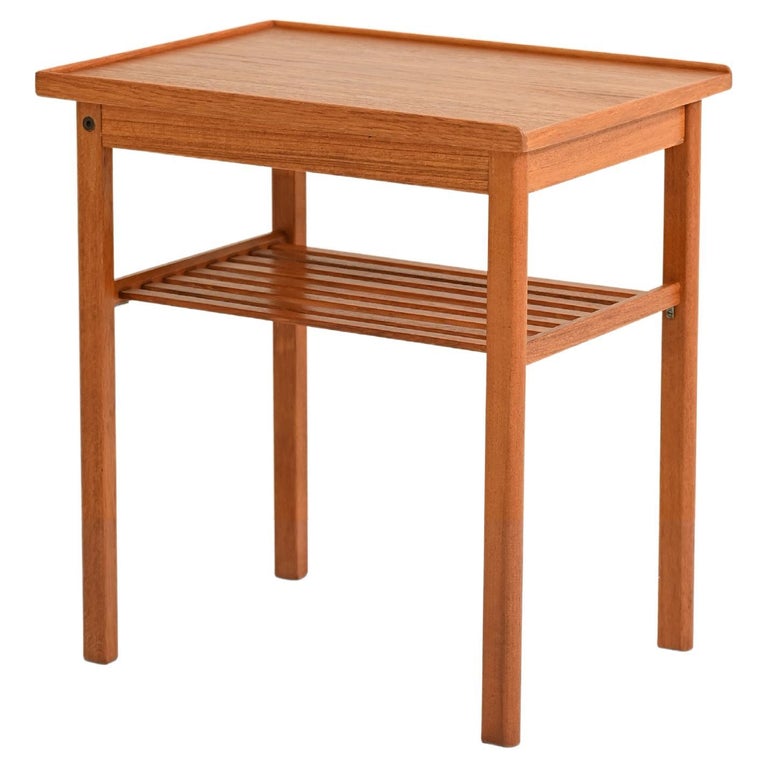 Teak Nightstand/Side Table with Drawer For Sale at 1stDibs