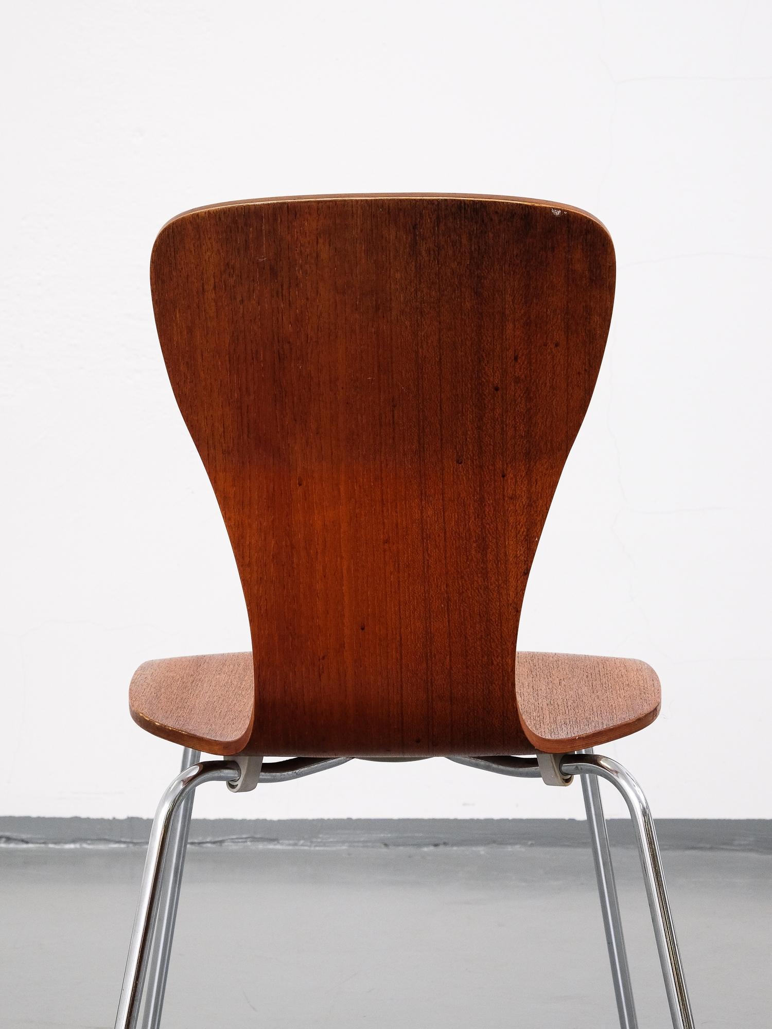 Mid-20th Century Teak 'Nikke' Dining Chair by Tapio Wirkkala for Asko, 1950s